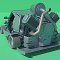 Futuristic Custom Car With Open Cockpit Grey Exterior And Roof Mounted Component