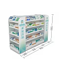 Hospital Pharmacy Medication Shelves With Over The Counter Drugs And Storage Organization
