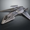Futuristic Aerospace Vehicle Design With Sleek Gray Metallic Structure For Space Exploration