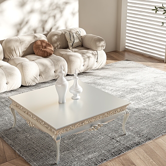 European style coffee table 3d model