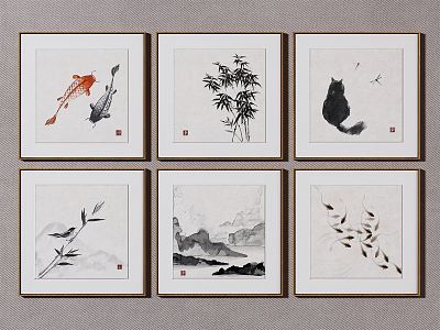 New Chinese Decorative Painting model