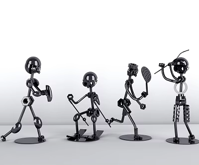 Industrial LOFT ornaments character ornaments combination 3d model