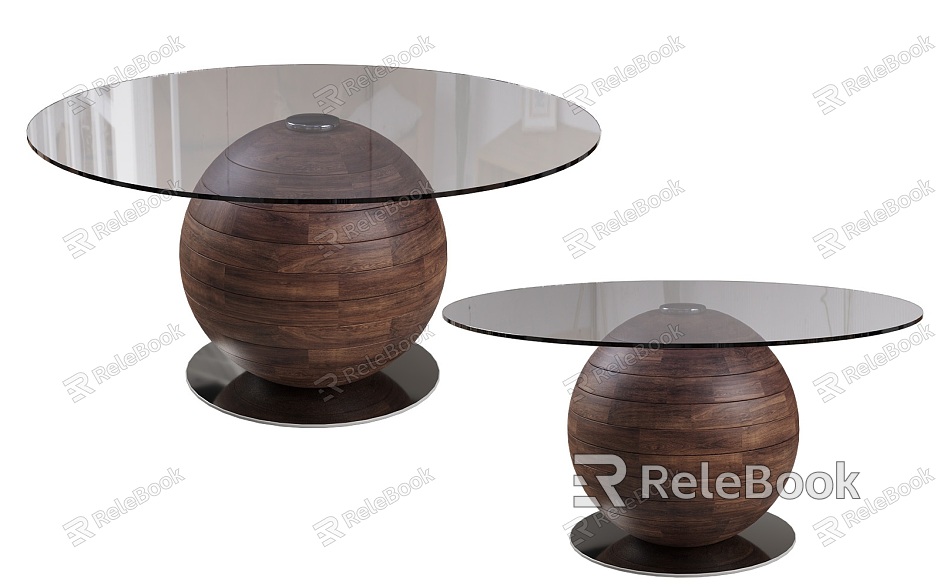 Modern Porada Dining Table Furniture Creative Round Glass Dining Table Minimalist Italian Dining Table Round Ball Glass Dining Table Creative Art Dining Table Coffee Table model