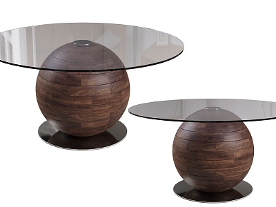 Modern Porada Dining Table Furniture Creative Round Glass Dining Table Minimalist Italian Dining Table Round Ball Glass Dining Table Creative Art Dining Table Coffee Table model