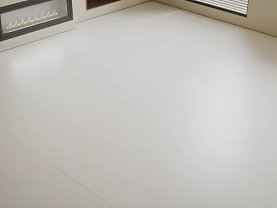Light Glossy Floor Tiles In Modern Interior With Smooth Seamless Large Format Design 3d model
