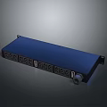 Modern Blue Power Strip With Multiple Outlets For Home Office Use