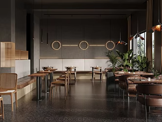 Industrial LOFT Cafe 3d model