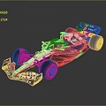 Blue And White Alpha Tauri Formula 1 Race Car With Aerodynamic Design And Black Wheels