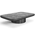 Modern Coffee Tables With Marble Tops Round And Rectangular Shapes And Colored Bases 3d model