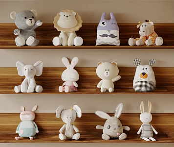 Doll Ornaments Plush Toy Ornaments Plush Doll Ornaments 3d model