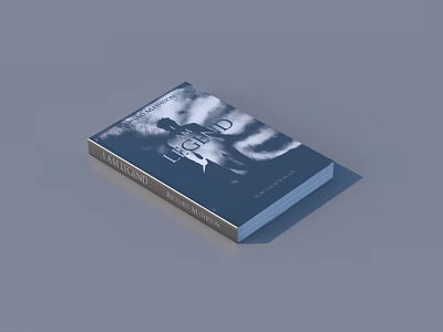 Hope Themed Book Cover Design With Clouds And Silhouette Art Elements 3d model