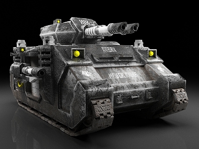 Tank armored car game tank material sci-fi weapons 3d model