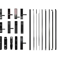 Various Stylish Door Handles In Black Silver Finishes And Modern Designs For Home Doors