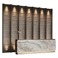Front Desk Reception 3d model