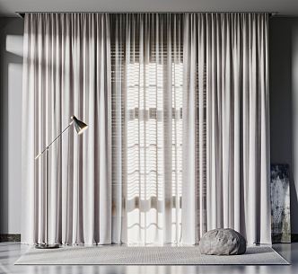 Modern Curtains 3d model