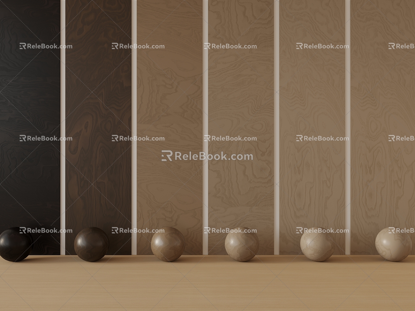 Wood grain 3d model