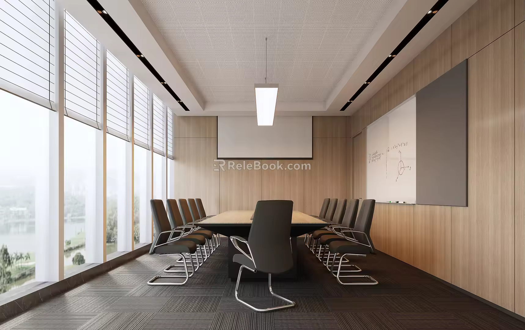 Modern Conference Room 3d model