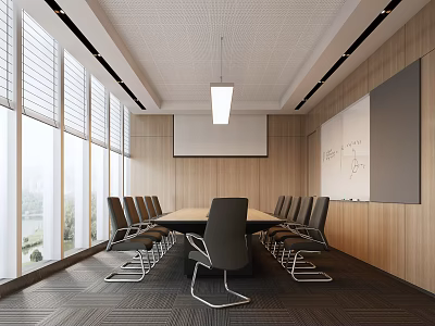 Modern Conference Room 3d model