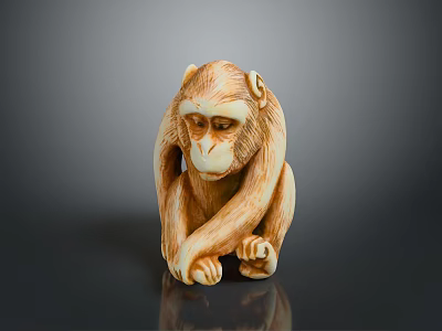 Monkey Cartoon Monkey Anime Monkey Stylized Monkey Fantasy Style Monkey Toy 3d model