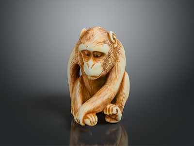 Monkey Cartoon Monkey Anime Monkey Stylized Monkey Fantasy Style Monkey Toy 3d model