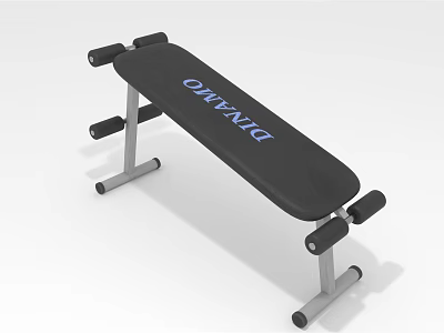 DIXANO Black Fitness Bench With Metal Frame For Home Gym Workout Equipment 3d model