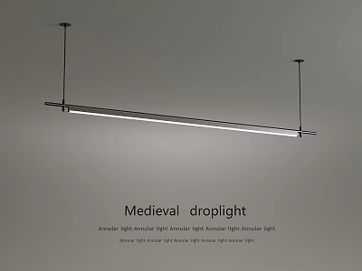 Medieval Droplight Ancient Light Fixture With Antique Design And Classic Style Elements 3d model