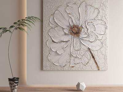 Modern plant painting decorative painting model