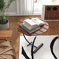 Natural Modern Living Room Interior With Wicker Sofa Armchair Green Cushion Plants And Wooden Table