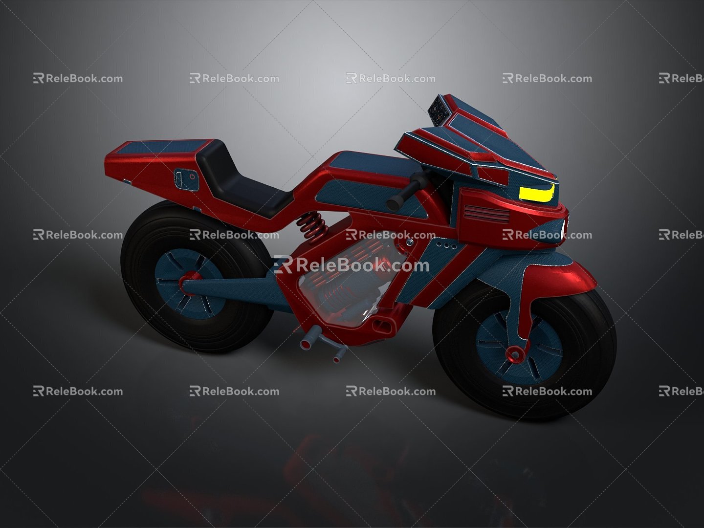 Motorcycle Two-wheeled Motorcycle Cross-country Motorcycle Road Race Motorcycle Motor Vehicle Transport 3d model