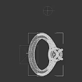 Elegant Gold Jewelry Ring With Main Diamond And Twisted Band Side Diamonds Design