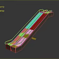 Modern Commercial Escalator Design With Transparent Guardrails And Moving Steps