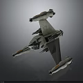 Gray Multi Engine Spacecraft With Advanced Complex Structure For Cosmic Missions