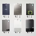 Modern Water Heaters With Various Designs Colors And Control Panels