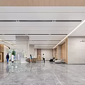 Modern Front Desk Reception Area In Spacious Lobby With Marble Decor Natural Light And Staff