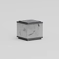 Square Solar Outdoor Light with Modern Design Textured White Shade and Black Frame