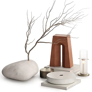Modern Book Ornaments 3d model