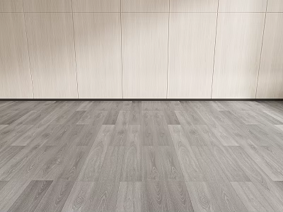 Light Gray Wooden Flooring With Natural Grain Patterns In Modern Interior Space 3d model