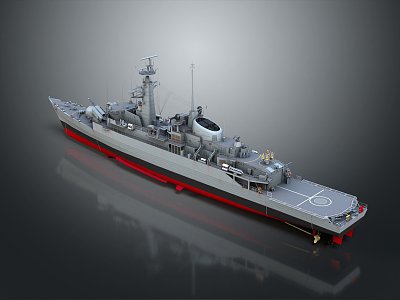 Modern Warship Ship Warship 3d model