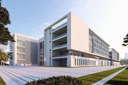 Industrial Park Industrial Zone Office Building 3d model