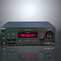 Sony Stereo Receiver With Digital Display Control Knobs And Audio Buttons For Home Audio System