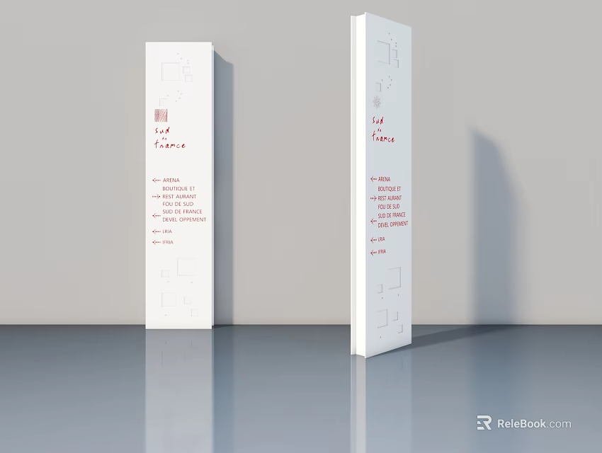 Sleek White Hinged Door Design For Modern Home Interior With Smooth Finish And Minimalist Style 3d model 