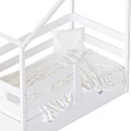 White House Shaped Kids Bed With Storage Drawers And Safety Rails