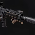 Modern Tactical Rifle With Detachable Scope Modular Design And Ergonomic Grip For Military Operations