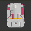 BNSF Train Model With Pink And White Exterior Solar Panels And Number 4718