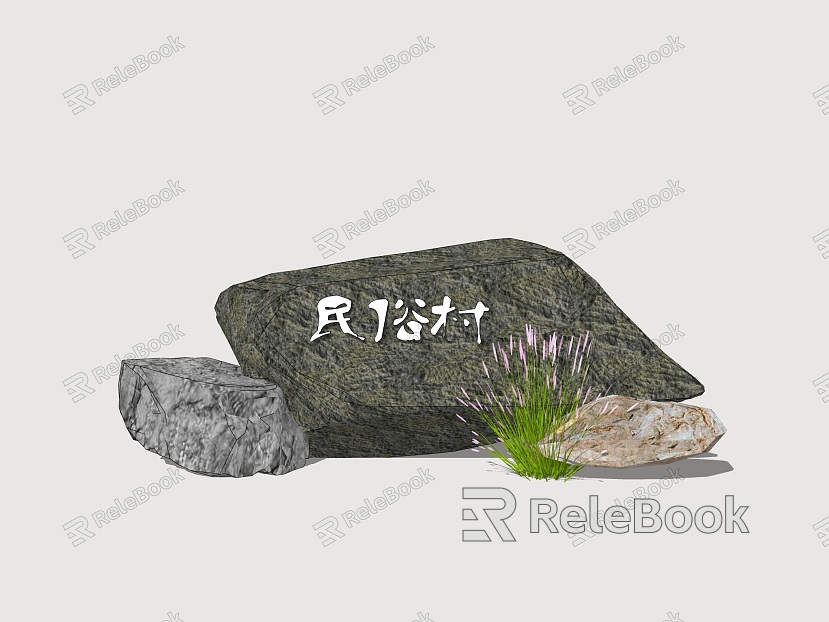 Inscription stone landscape stone garden landscape stone stone combination stone sketch model