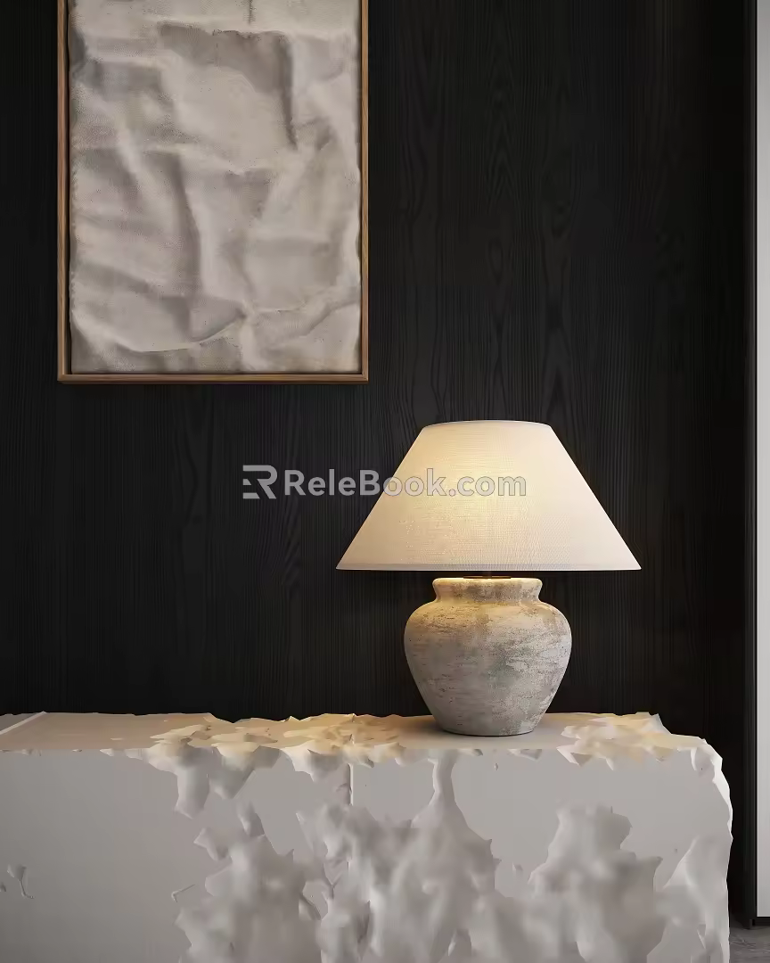 Quiet table lamp 3d model