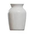Simple White Ceramic Vase with Smooth Surface for Modern Home Decor 3d model