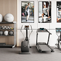 Modern Fitness Equipment 3d model