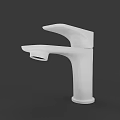 Modern Sleek Faucets In Black White Silver For Bathroom Kitchen Use 3d model
