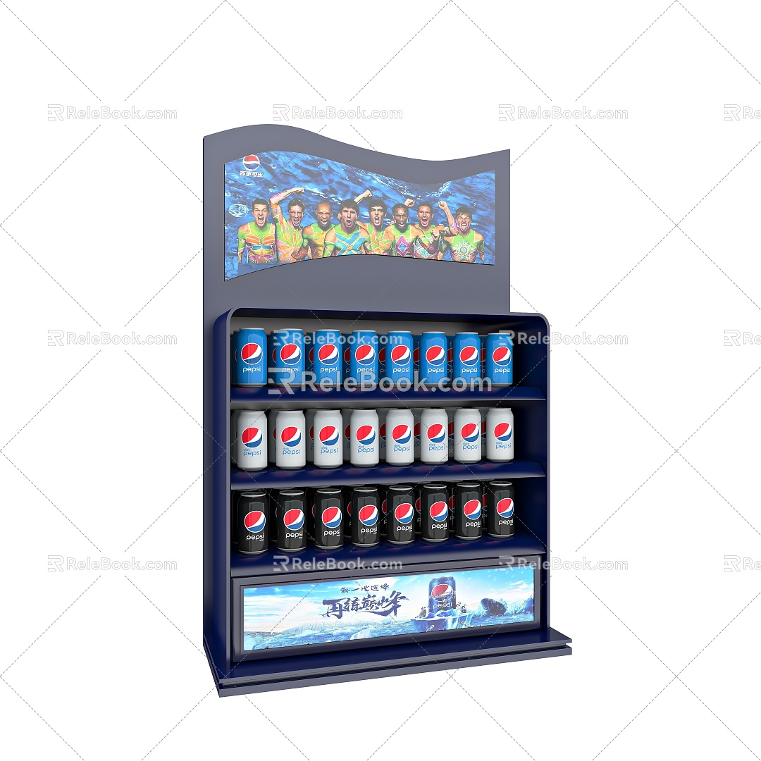 Shelf Customized Rack Display Rack Beverage Product Rack Iron Rack Roller Rack Rotating Rack Steel Structure Game Plate Jewelry Rack Vertical Display Rack Hook Shopping Mall 3d model